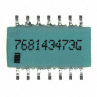 CTS Resistor Products - 768143473G - RES ARRAY 7 RES 47K OHM 14SOIC