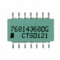CTS Resistor Products - 768143680G - RES ARRAY 7 RES 68 OHM 14SOIC