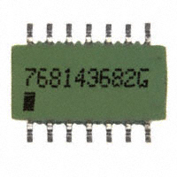 CTS Resistor Products - 768143682G - RES ARRAY 7 RES 6.8K OHM 14SOIC