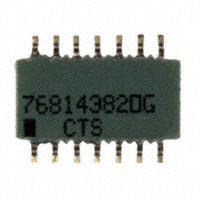 CTS Resistor Products - 768143820G - RES ARRAY 7 RES 82 OHM 14SOIC