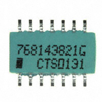 CTS Resistor Products - 768143821G - RES ARRAY 7 RES 820 OHM 14SOIC