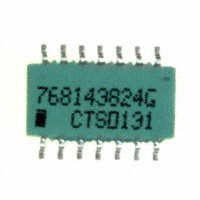 CTS Resistor Products - 768143824G - RES ARRAY 7 RES 820K OHM 14SOIC