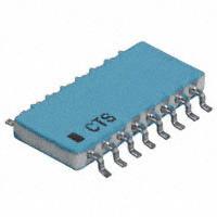 CTS Resistor Products - 768161101GPTR13 - RES ARRAY 15 RES 100 OHM 16SOIC