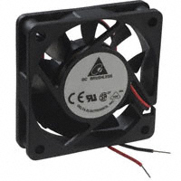 Delta Electronics - AFB0605HB - FAN AXIAL 60X15MM BALL 5VDC WIRE