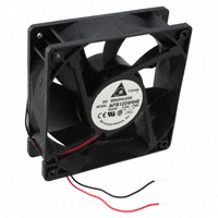 Delta Electronics - AFB1224HHE-T500 - FAN AXIAL 120X38MM 24VDC WIRE
