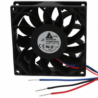 Delta Electronics - FFB0912VH-F00 - FAN AXIAL 92X25.4MM 12VDC WIRE