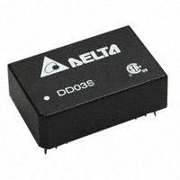 Delta Electronics - DD03D0515A - DC/DC CONVERTER +/-15V 100MA 3W