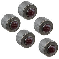 Dialight - 1610111203 - PMI CAP CONVEX RED 15/32 FROSTED