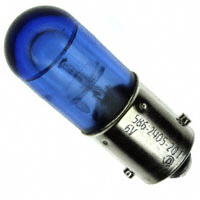 Dialight - 5862405201F - BASED LED T3 1/4 BLU 6V NONPOL