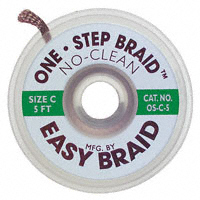 Easy Braid Co. - OS-C-5 - BRAID NO-CLEAN GREEN .075"X5'