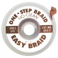 Easy Braid Co. - OS-E-5 - BRAID NO-CLEAN BROWN .125"X5'