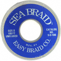 Easy Braid Co. - S-D-100 - BRAID UNFLUXED BLUE .100"X100'