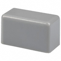 E-Switch - TAAGRY - CAP PUSHBUTTON RECTANGULAR GRAY