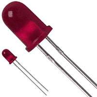 Fairchild/ON Semiconductor - HLMPD150A - LED RED DIFF 5MM ROUND T/H