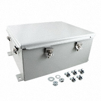 Hammond Manufacturing - 1414N4PHKLP - BOX STEEL GRAY 12"L X 10"W