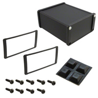 Hammond Manufacturing - 1457N1201BK - BOX ALUM BLACK 5.08"L X 4.25"W