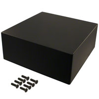 Hammond Manufacturing - 1550NBK - BOX ALUM BLACK 9.85"L X 9.85"W