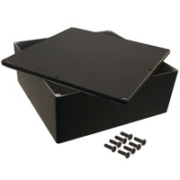 Hammond Manufacturing - 1550WNBK - BOX ALUM BLACK 9.85"L X 9.85"W