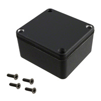 Hammond Manufacturing - 1550WQBK - BOX ALUM BLACK 2.36"L X 2.17"W