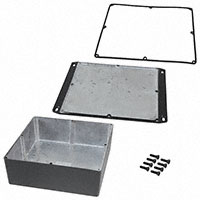Hammond Manufacturing - 1590WFFBK - BOX ALUM BLACK 7.4"L X 7.4"W