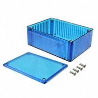 Hammond Manufacturing - 1591STBU - BOX PLSTC TRN BLUE 4.34"LX3.24"W