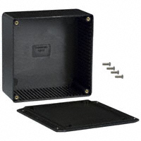 Hammond Manufacturing - 1591UFLBK - BOX ABS BLACK 4.72"L X 4.72"W