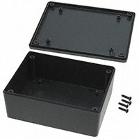 Hammond Manufacturing - 1591XXSSBK - BOX PLASTIC BLK 4.43"L X 3.33"W