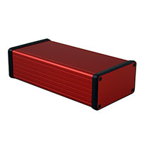 Hammond Manufacturing - 1455K1601RD - BOX ALUM RED 6.3"L X 3.07"W