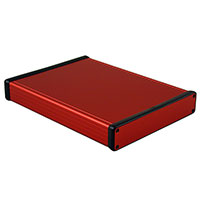 Hammond Manufacturing - 1455R2201RD - BOX ALUM RED 8.66"L X 6.5"W