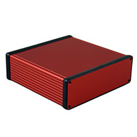 Hammond Manufacturing - 1455T1601RD - BOX ALUM RED 6.3"L X 6.5"W