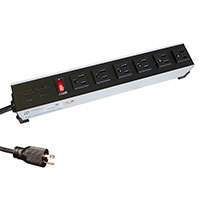 Hammond Manufacturing - 1584H8C1 - POWER STRIP 17" 15A 8OUT 6'C