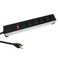 Hammond Manufacturing - 1584T7A1 - POWER STRIP 17" 15A 7OUT 6'C