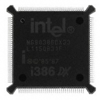 Intel - NG80386DX33 - IC MPU I386 33MHZ 132QFP