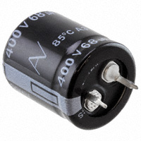 KEMET - ELG686M400AQ1AA - CAP ALUM 68UF 20% 400V SNAP