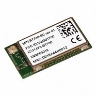 Laird - Embedded Wireless Solutions - BT740-SC - RF TXRX MODULE BLUETOOTH U.FL