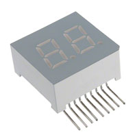 Lumex Opto/Components Inc. - LDD-E302NI-RA - LED 7-SEG .30" RA 2-DGT GRN CA