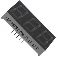 Lumex Opto/Components Inc. - LDT-M513RI - LED 7-SEG .56" 3-DIGIT YELLOW CA