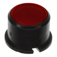 MEC Switches - 1F098 - CAP TACTILE ROUND BLK/RED LENS
