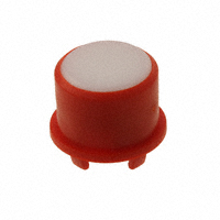 MEC Switches - 1FS086 - CAP TACT RND RED/FROSTD WHT LENS