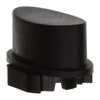 MEC Switches - 1WP09 - CAP TACTILE OVAL BLACK