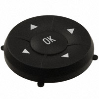 MEC Switches - 1Z0913611806 - CAP TACTILE ROUND BLACK