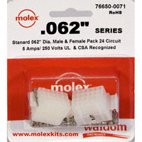 Molex Connector Corporation - 76650-0071 - KIT CONN STD .062" 24 CIRCUITS