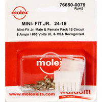 Molex Connector Corporation - 76650-0079 - KIT CONN MINI-FIT JR 12 CIRCUITS