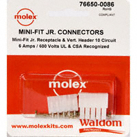 Molex Connector Corporation - 76650-0086 - KIT CONN MINI-FIT JR 10 CIR VERT