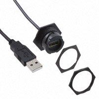 Molex, LLC - 0847290008 - USB TYPE A RCPT PNL MT CORD 5M