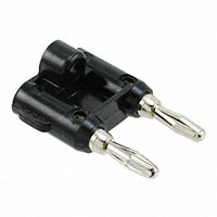 Mueller Electric Co - BU-PMDP-0 - STACK DOUBLE BANANA PLUG BLK