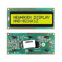 Newhaven Display Intl - NHD-0216K1Z-FL-YBW - LCD MOD CHAR 2X16 Y/G TRANSFL