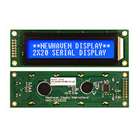 Newhaven Display Intl - NHD-0220D3Z-NSW-BBW-V3 - LCD MOD SERIAL 2X20 BLU TRANSM