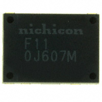 Nichicon - F110J607MFK - CAP ALUM 600UF 20% 6.3V SMD