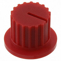 NKK Switches - AT3009C - ROTARY KNOB NR01 RED FLANGE